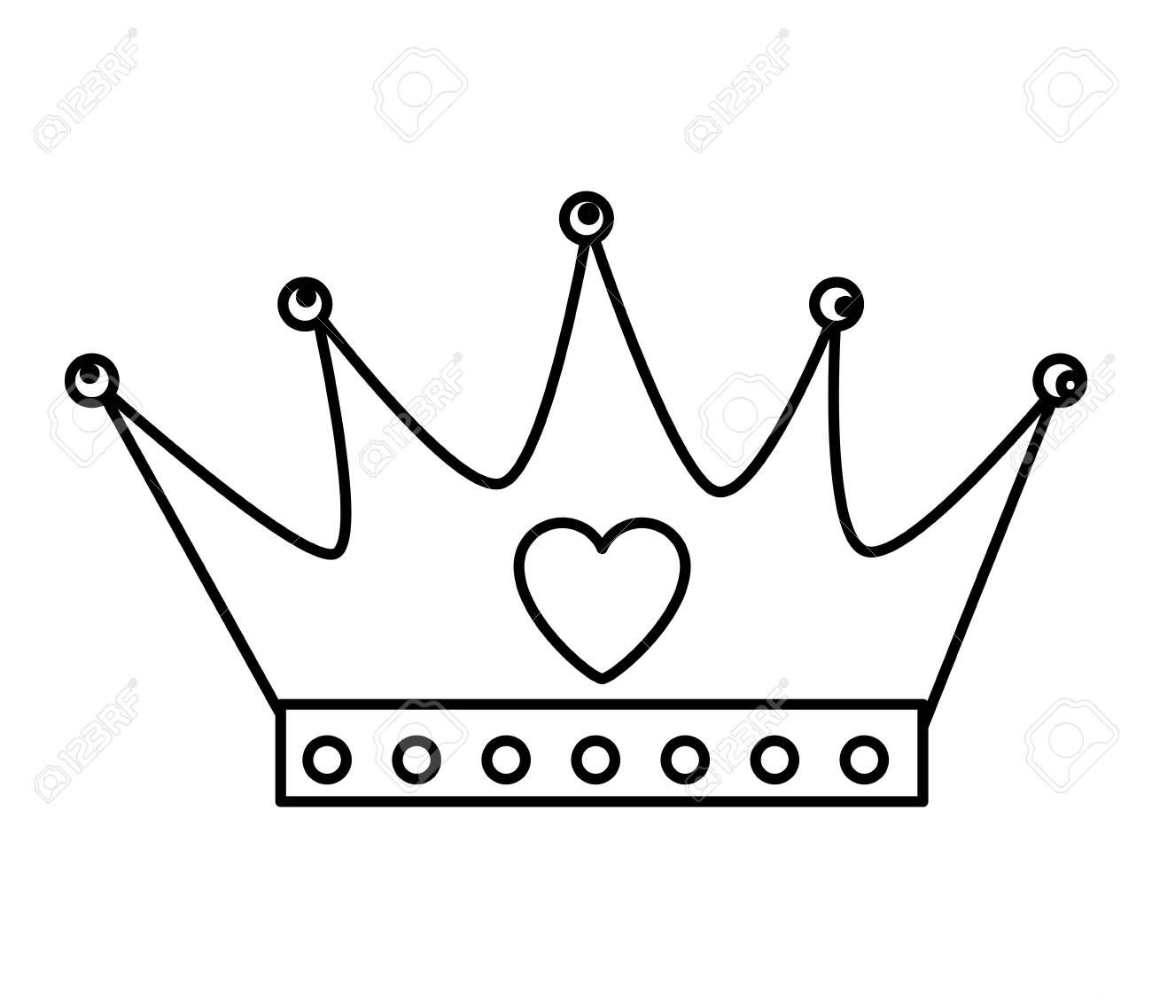 Crown Queen With Heart Icon Vector Illustration Design Royalty Free SVG,  Cliparts, Vectors, and Stock Illustration. Image 126427052., image size:1300x1126