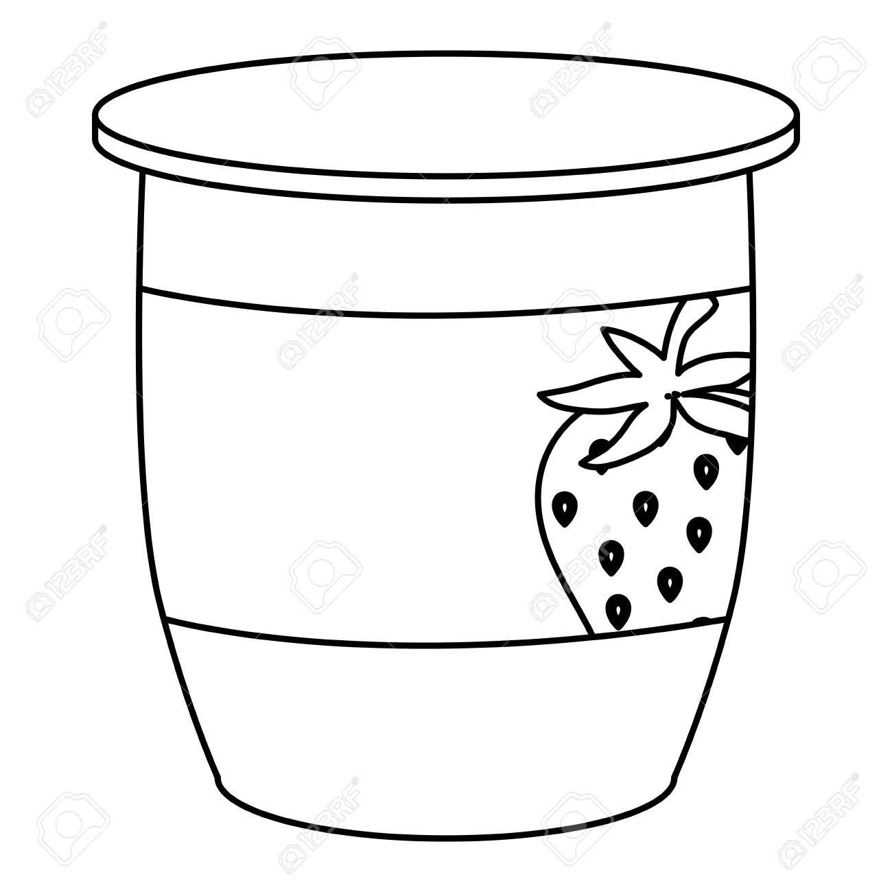 Strawberry Fruit Yogurt Fresh Icon Vector Illustration Design Royalty Free  SVG, Cliparts, Vectors, and Stock Illustration. Image 128398309., image size:1300x1300