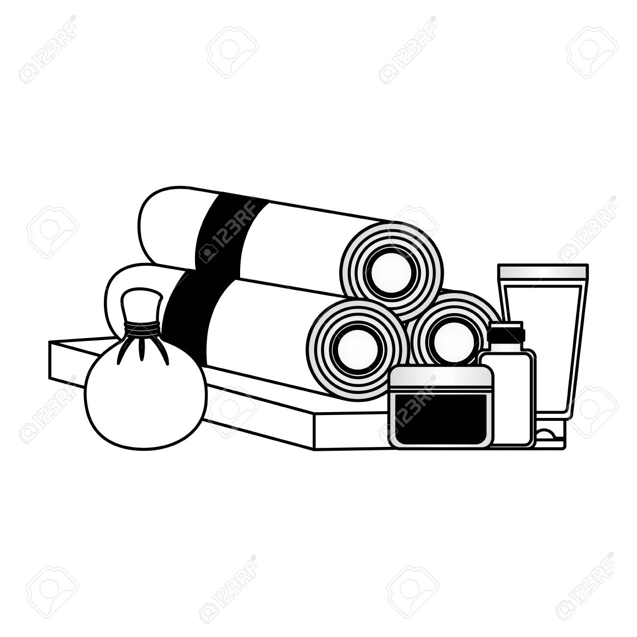 Hot Compress Towels Gel Products Spa Treatment Therapy Vector Illustration  Royalty Free SVG, Cliparts, Vectors, and Stock Illustration. Image  129500556., image size:1300x1300