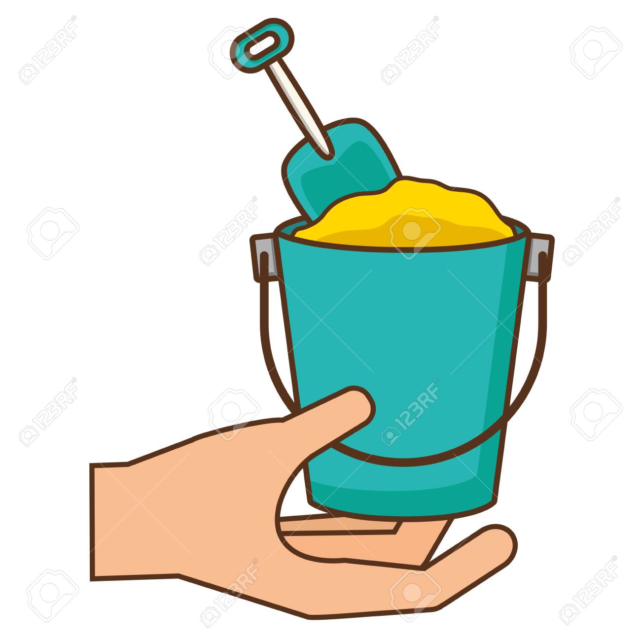 sand bucket and shovel