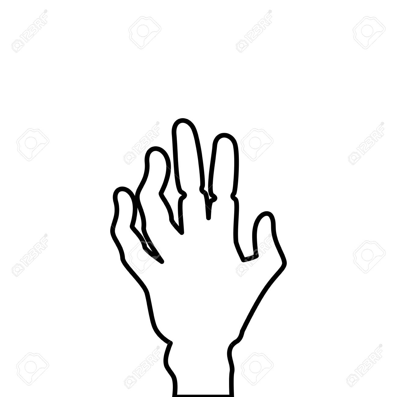 hand of zombie for halloween vector illustration design - 133150642 hand of zombie for halloween vector illustration design - 133150642