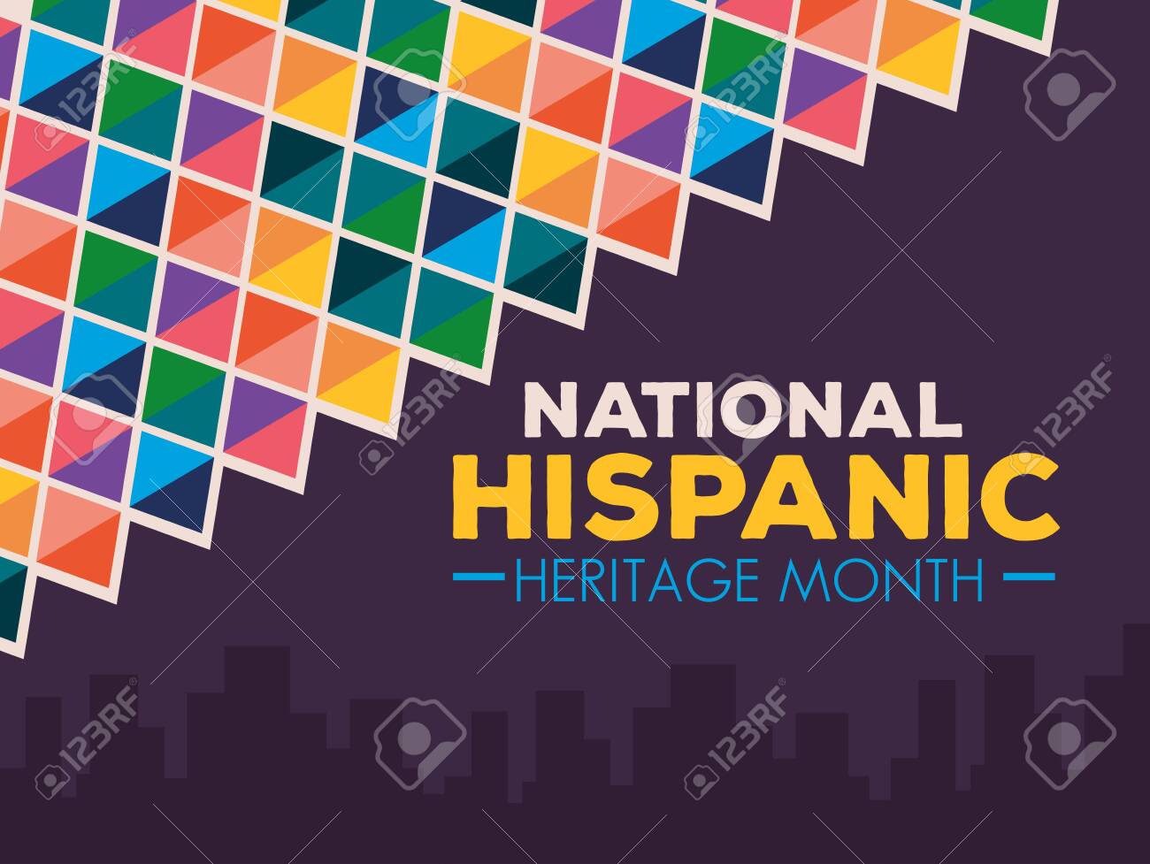 hispanic and latino americans culture, national hispanic heritage month in september and october, banner and background vector illustration design - 154555766 hispanic and latino americans culture, national hispanic heritage month in september and october, banner and background vector illustration design - 154555766