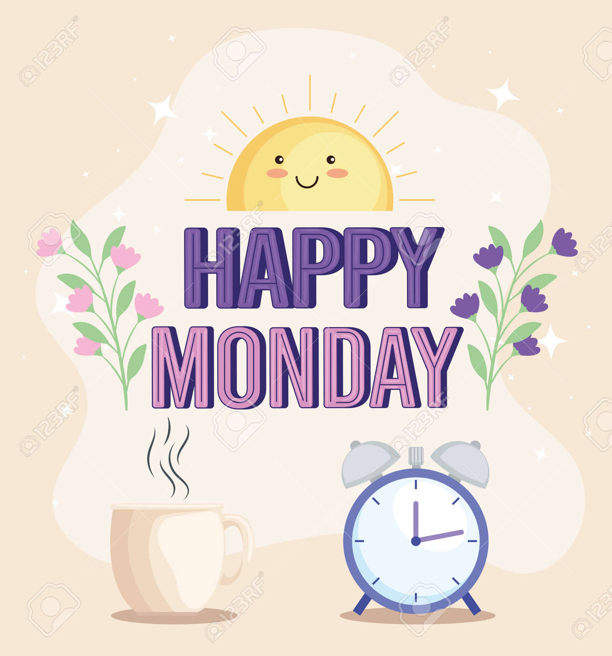 Happy Monday Quote Royalty Free SVG, Cliparts, Vectors, and Stock  Illustration. Image 173556985., image size:1214x1300