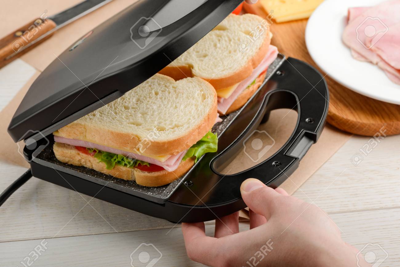 making a panini with a press
