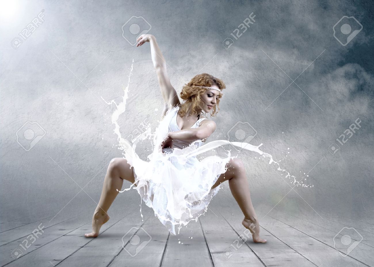 milk dress photography