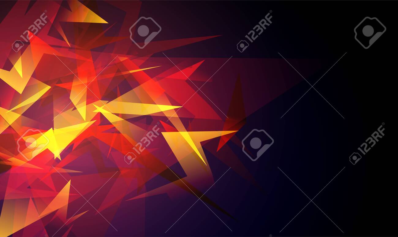 Red abstract shapes explosion. Shards of broken glass. Glowing dynamic background for sport, music or computer gaming. - 154025175 Red abstract shapes explosion. Shards of broken glass. Glowing dynamic background for sport, music or computer gaming. - 154025175
