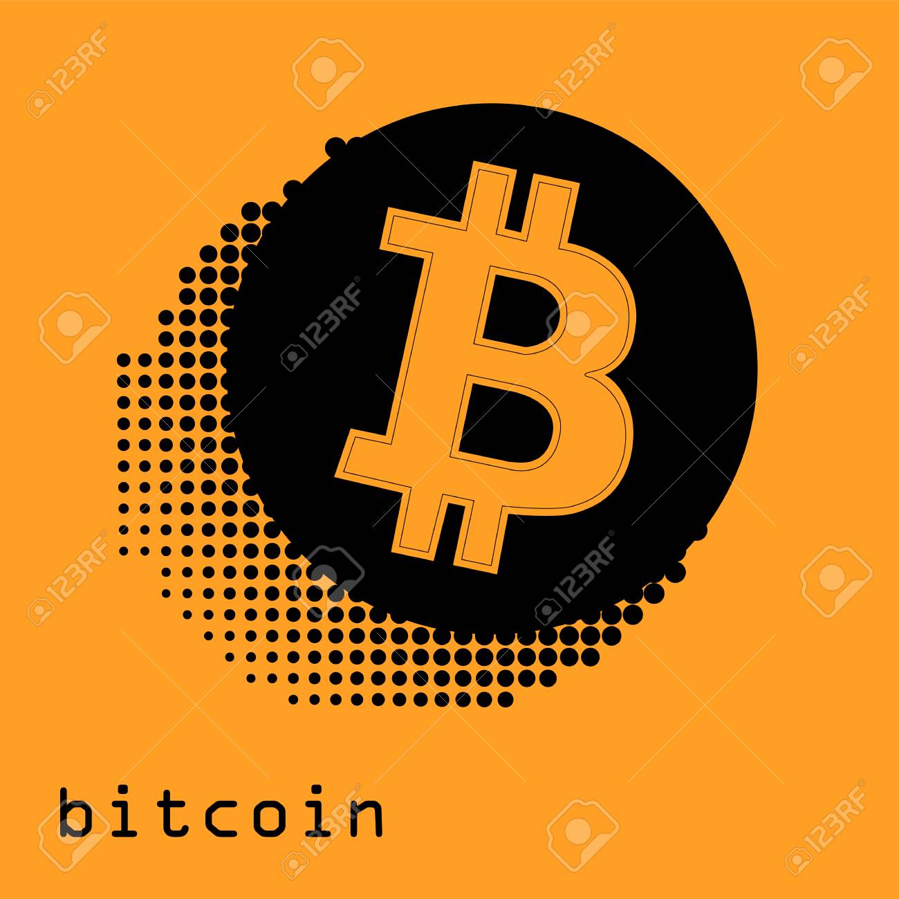암호화 통화 흰색 배경에 고립의 Bitcoin 금화. 웹 페이지 또는 인쇄용 Bitocone에 대한 블록 스티커. 로고 비트 코인  로열티 무료 사진, 그림, 이미지 그리고 스톡포토그래피. Image 97073100