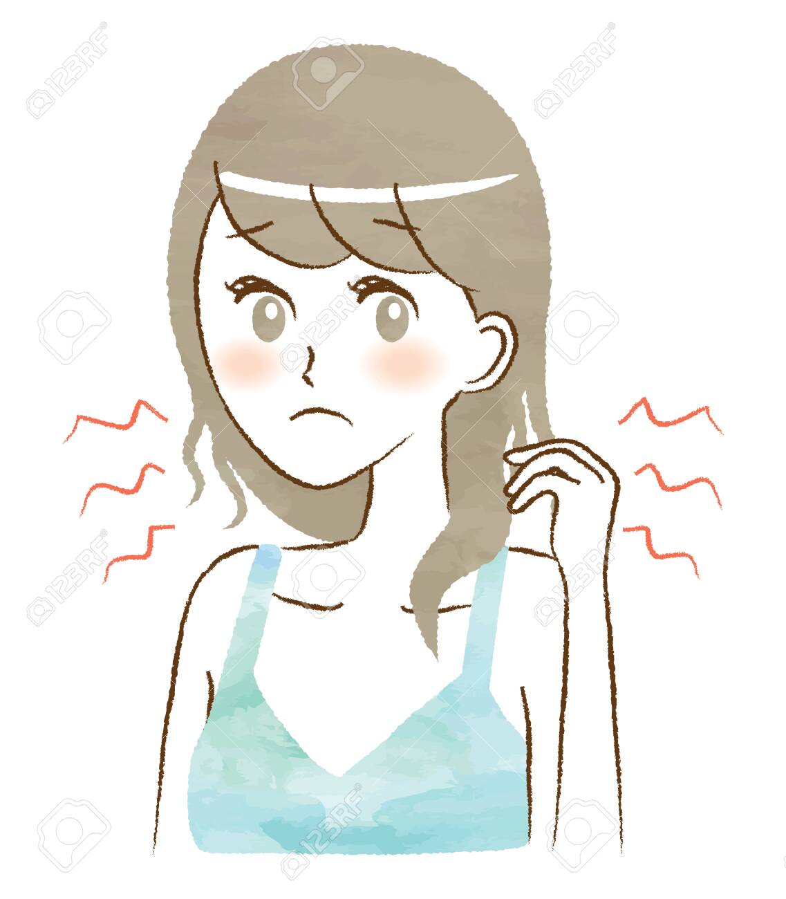 My Hair Became Really Dry Royalty Free SVG, Cliparts, Vectors, and Stock  Illustration. Image 137492048., image size:1137x1300