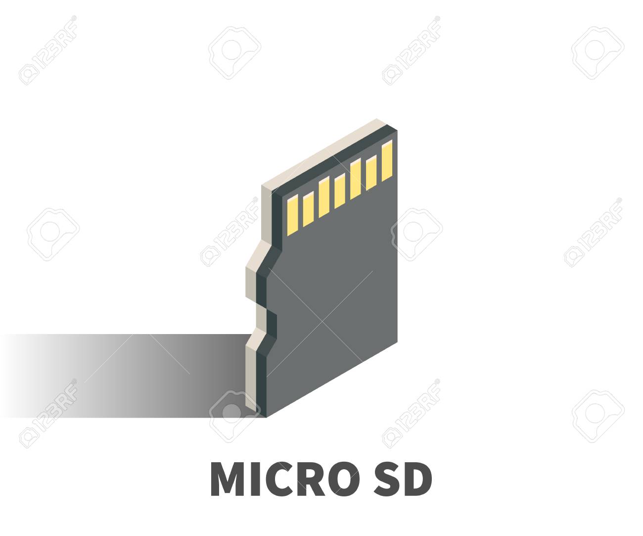 マイクロ Sd カードのアイコンが白い背景で隔離等角投影の 3d スタイルのベクトル記号 のイラスト素材 ベクタ Image マイクロ Sd カードのアイコンが白い背景で隔離等角投影の 3d スタイルのベクトル記号 のイラスト素材 ベクタ Image