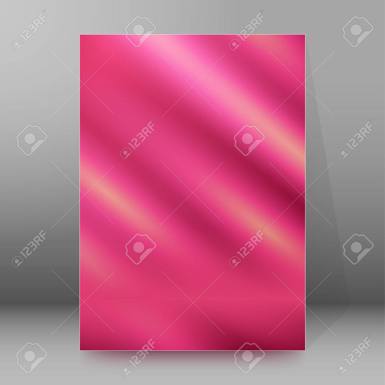 Pink Background Advertising Brochure Design Elements Blurry