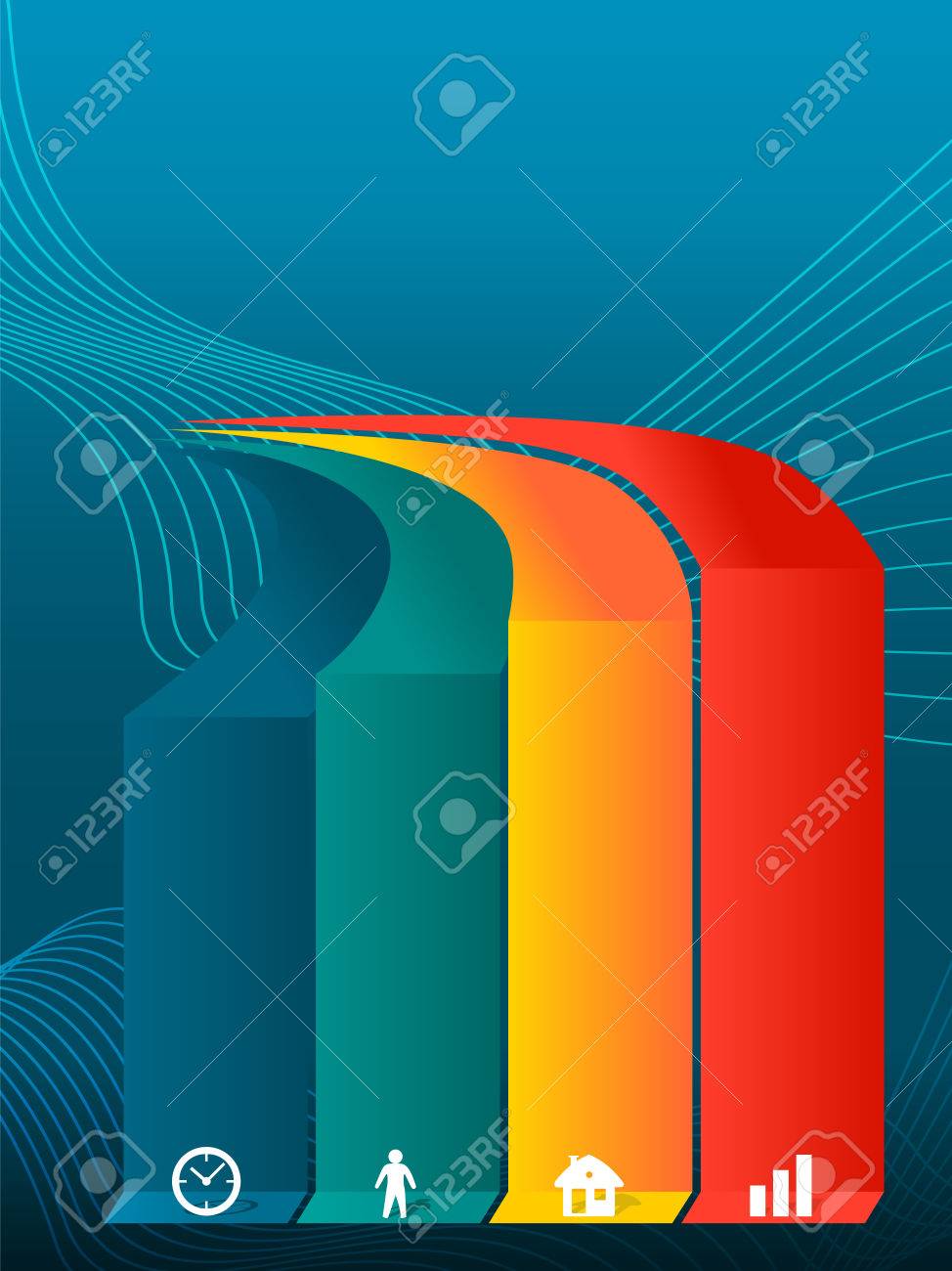 Design Business Presentation Template Vector Illustration For