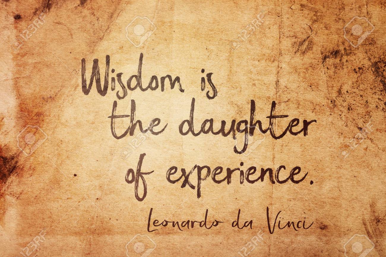 Wisdom Is The Daughter Of Experience Ancient Italian Artist