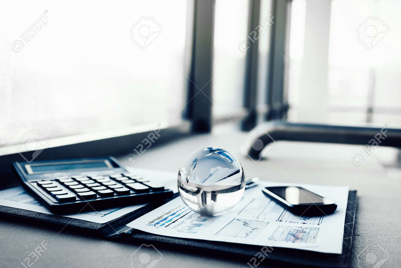 workplace of the modern businessman. business concept - 126490884 workplace of the modern businessman. business concept - 126490884