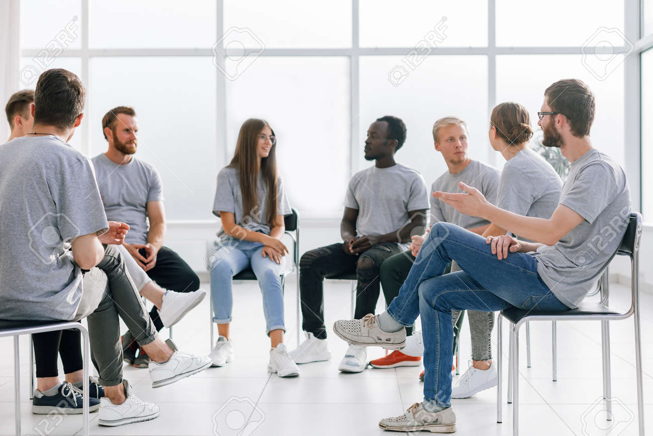 group of young like-minded people discussing their ideas - 157403252 group of young like-minded people discussing their ideas - 157403252