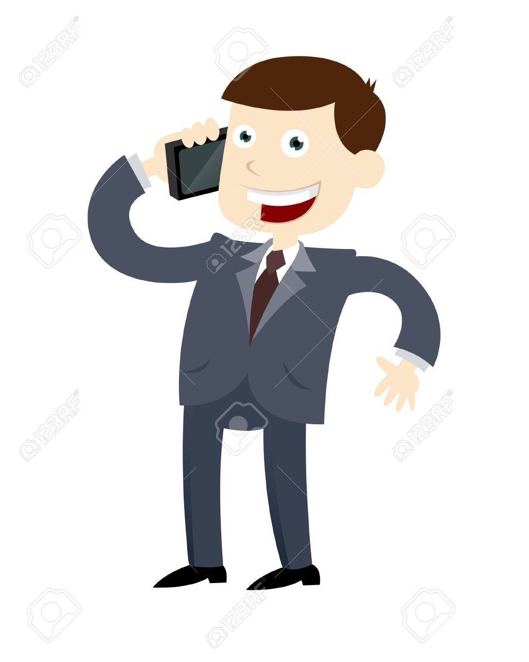 電話をかけるビジネスマンのベクトル イラスト のイラスト素材 ベクタ Image 電話をかけるビジネスマンのベクトル イラスト のイラスト素材 ベクタ Image