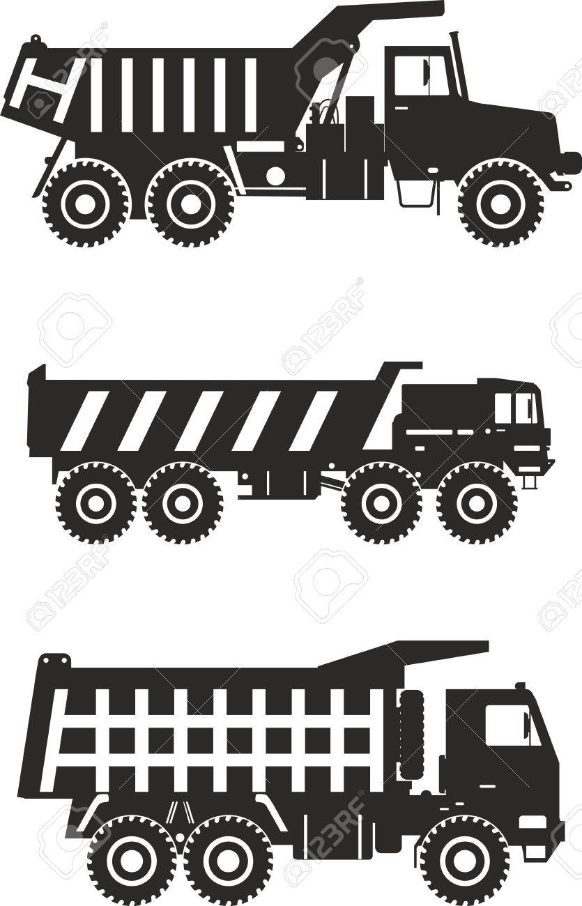 マイニング トラック 重機 機械の詳細なイラストのイラスト素材 ベクタ Image 36569428