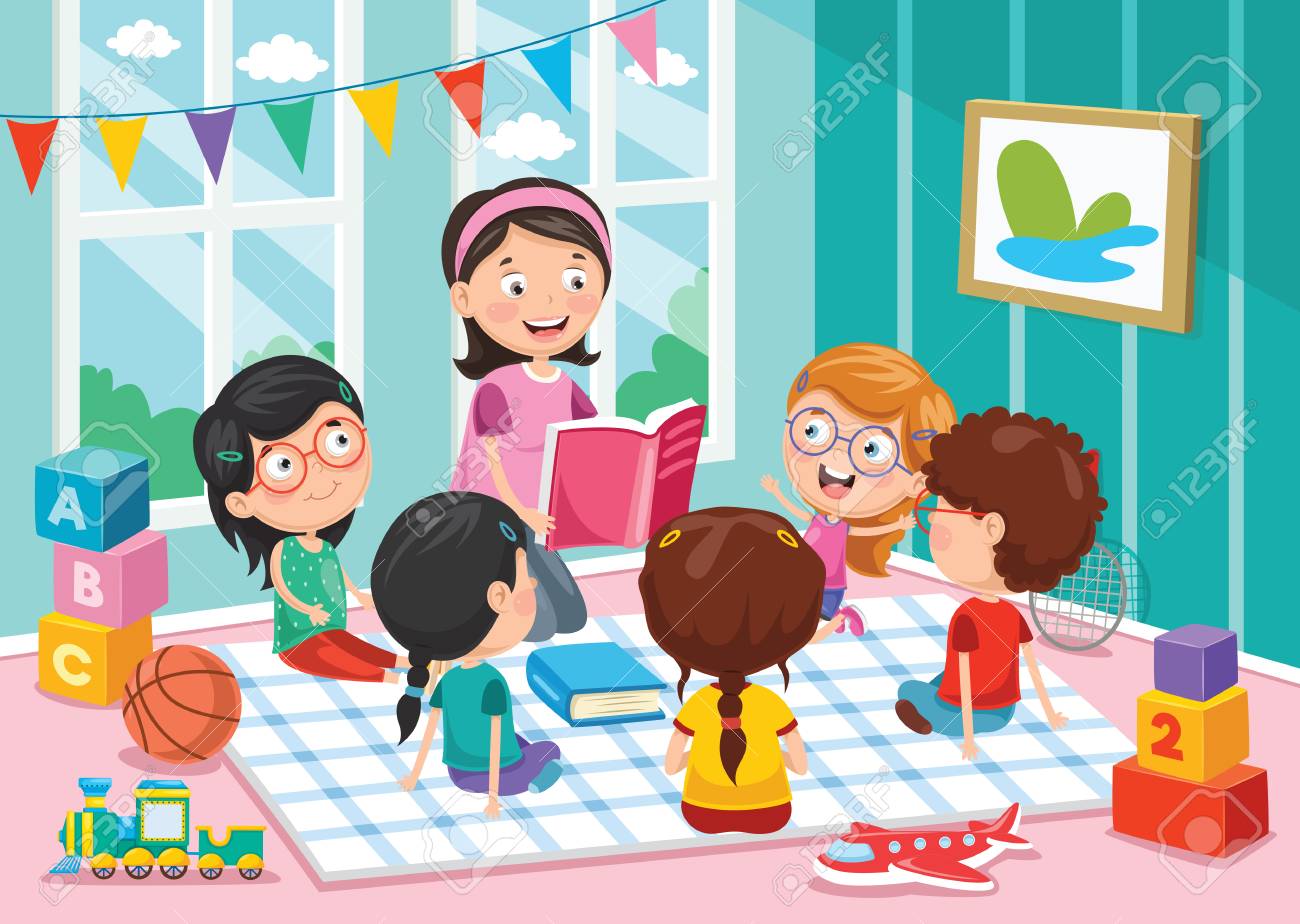 Vector Illustration Of Preschool Children - 102328745 Vector Illustration Of Preschool Children - 102328745