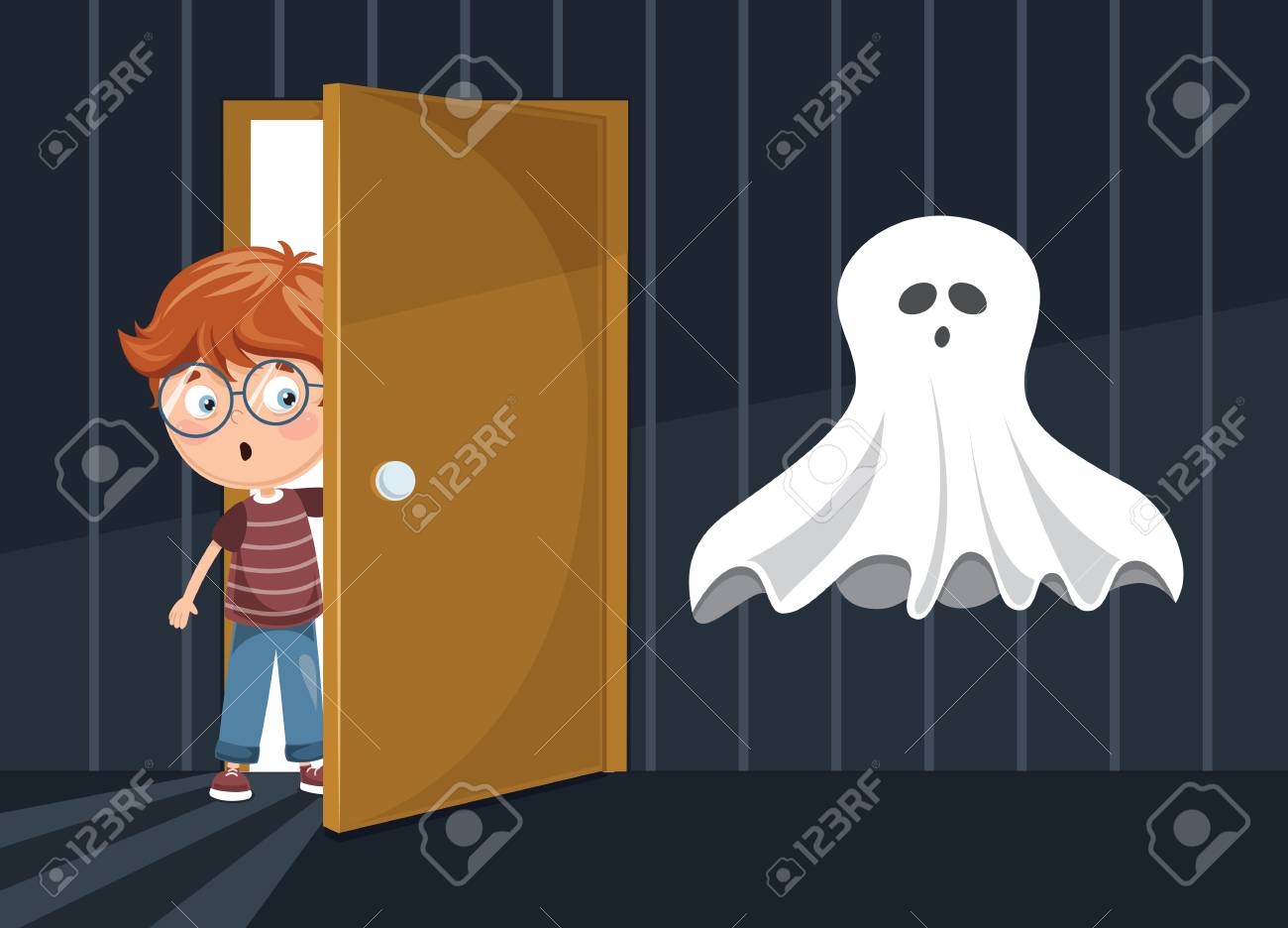 Vector Illustration Of Kid Scaring - 103837387 Vector Illustration Of Kid Scaring - 103837387