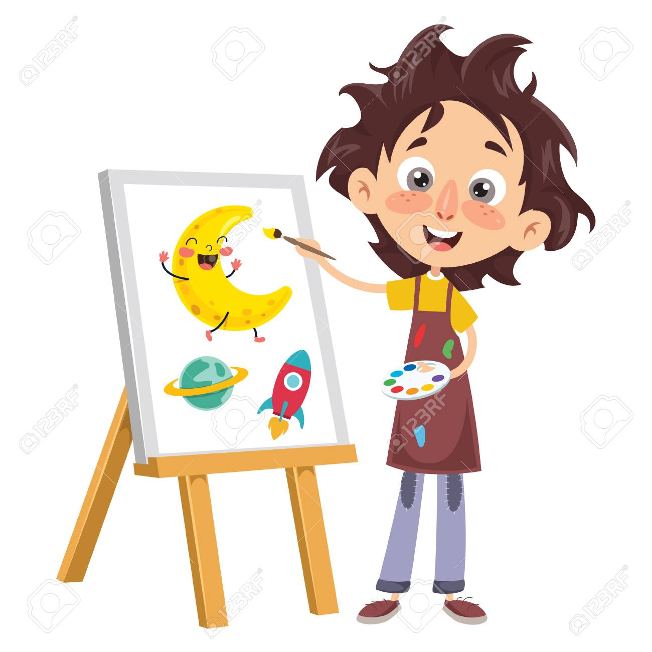 Vector Illustration Of A Kid Coloring Book Royalty Free Cliparts Vector Illustration Of A Kid Coloring Book Royalty Free Cliparts