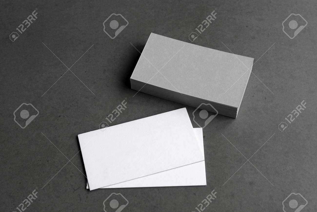 Business cards blank. Mockup on black background. Copy space for text. - 165376644 Business cards blank. Mockup on black background. Copy space for text. - 165376644