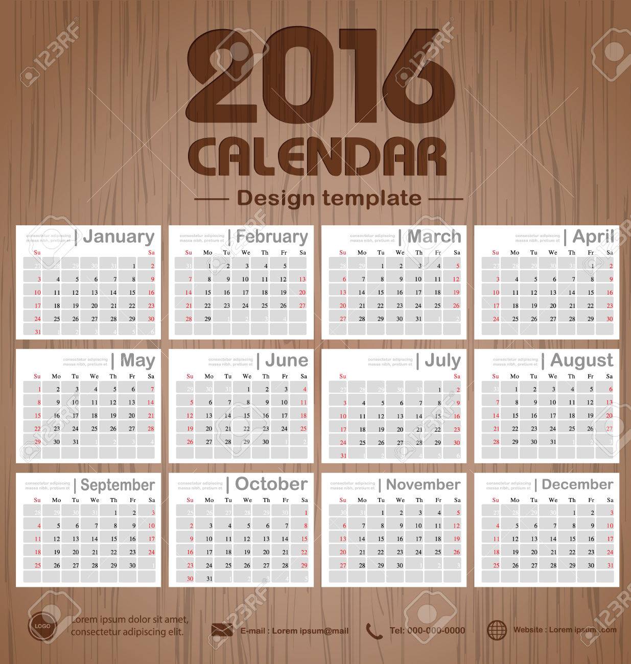 calendar 2016 wooden engraving background texture design template engraving business plan