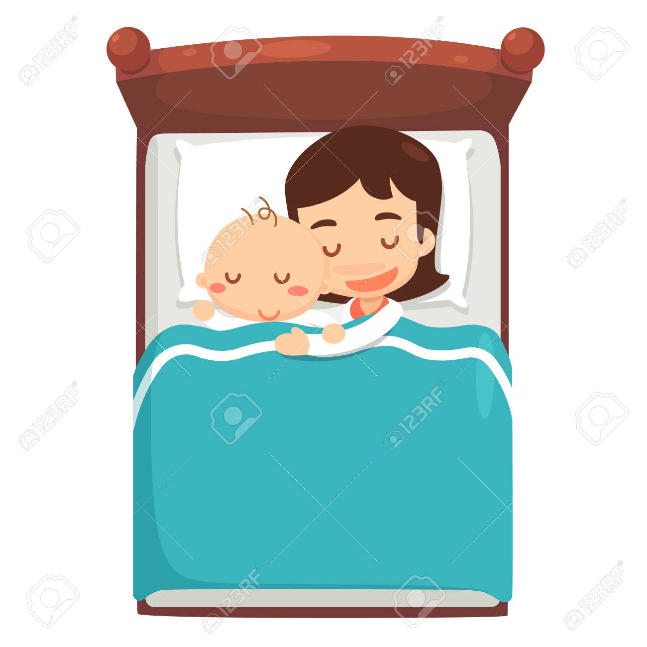 Mom And Baby Are Sleeping On Bed Royalty Free Cliparts Vectors And Stock Illustration Image Mom And Baby Are Sleeping On Bed Royalty Free Cliparts Vectors And Stock Illustration Image