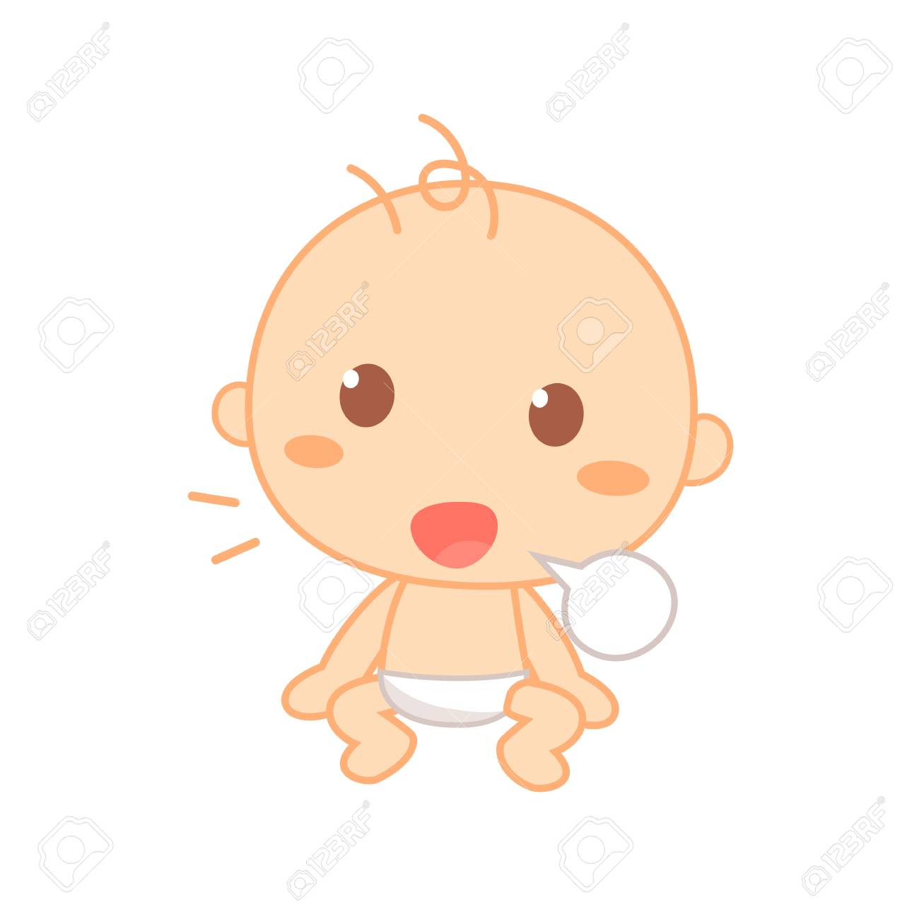 赤ちゃんのバブリング かわいい赤ちゃんのマイルストーン のイラスト素材 ベクタ Image 赤ちゃんのバブリング かわいい赤ちゃんのマイルストーン のイラスト素材 ベクタ Image