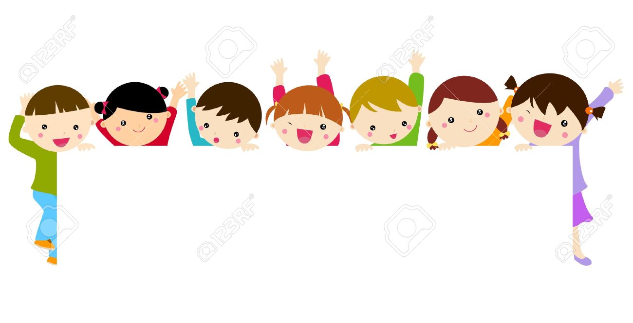 かわいい漫画の子供のフレーム のイラスト素材 ベクタ Image