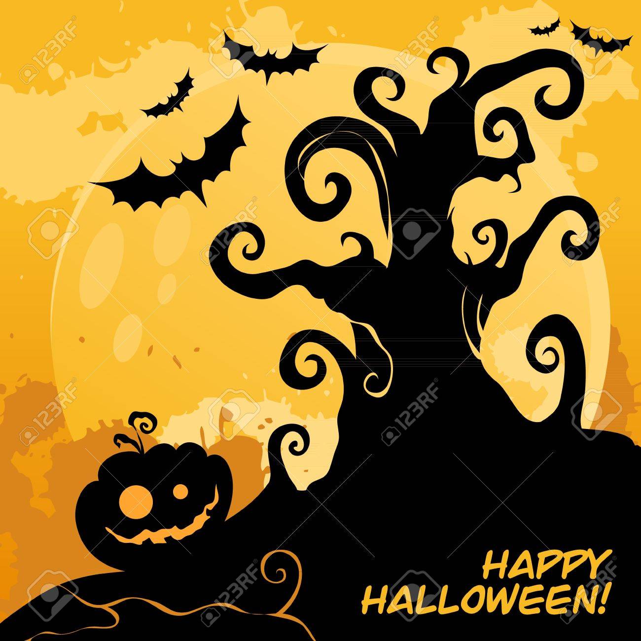 happy halloween greeting creepy card royalty free cliparts vectors halloween greeting