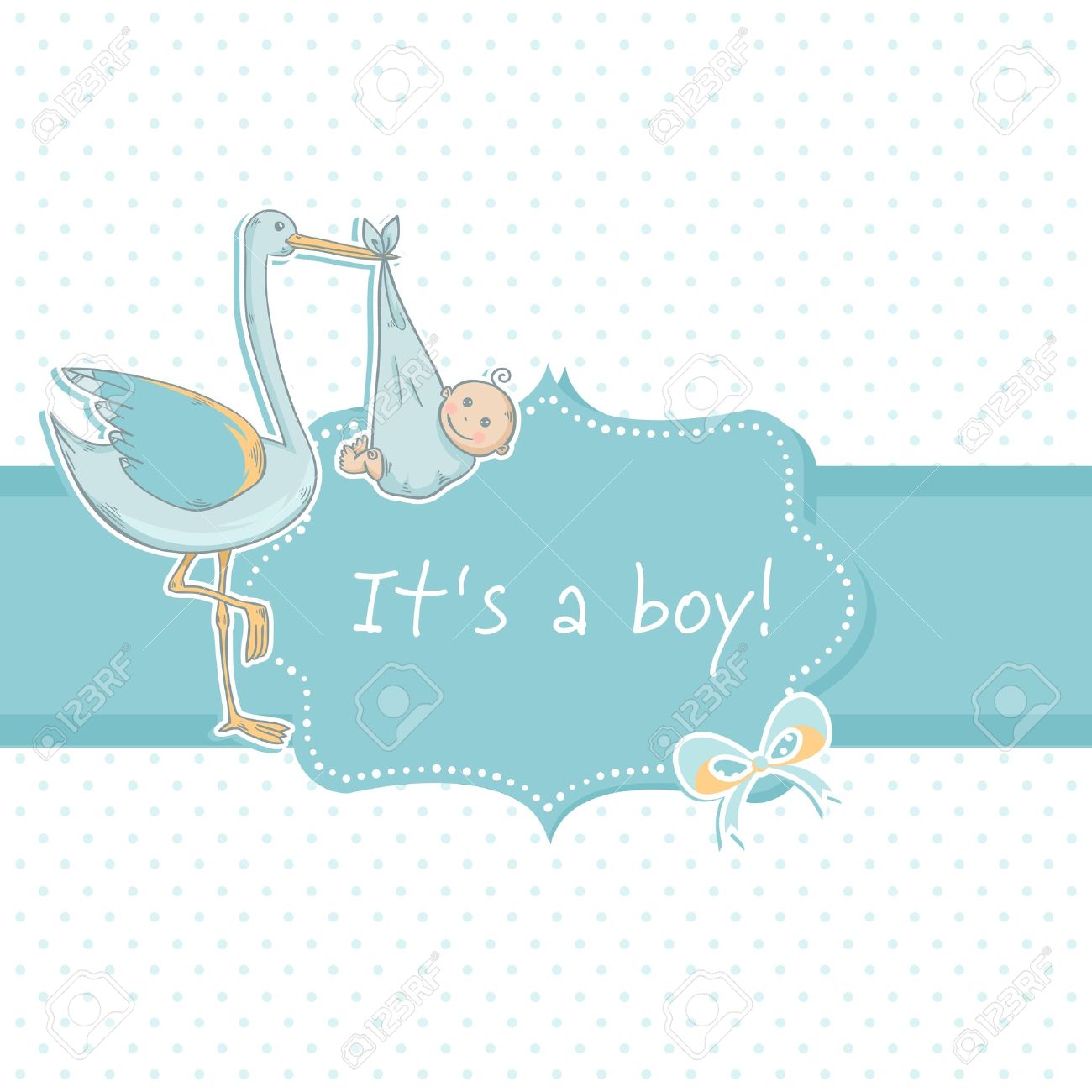 cute baby boy announcement