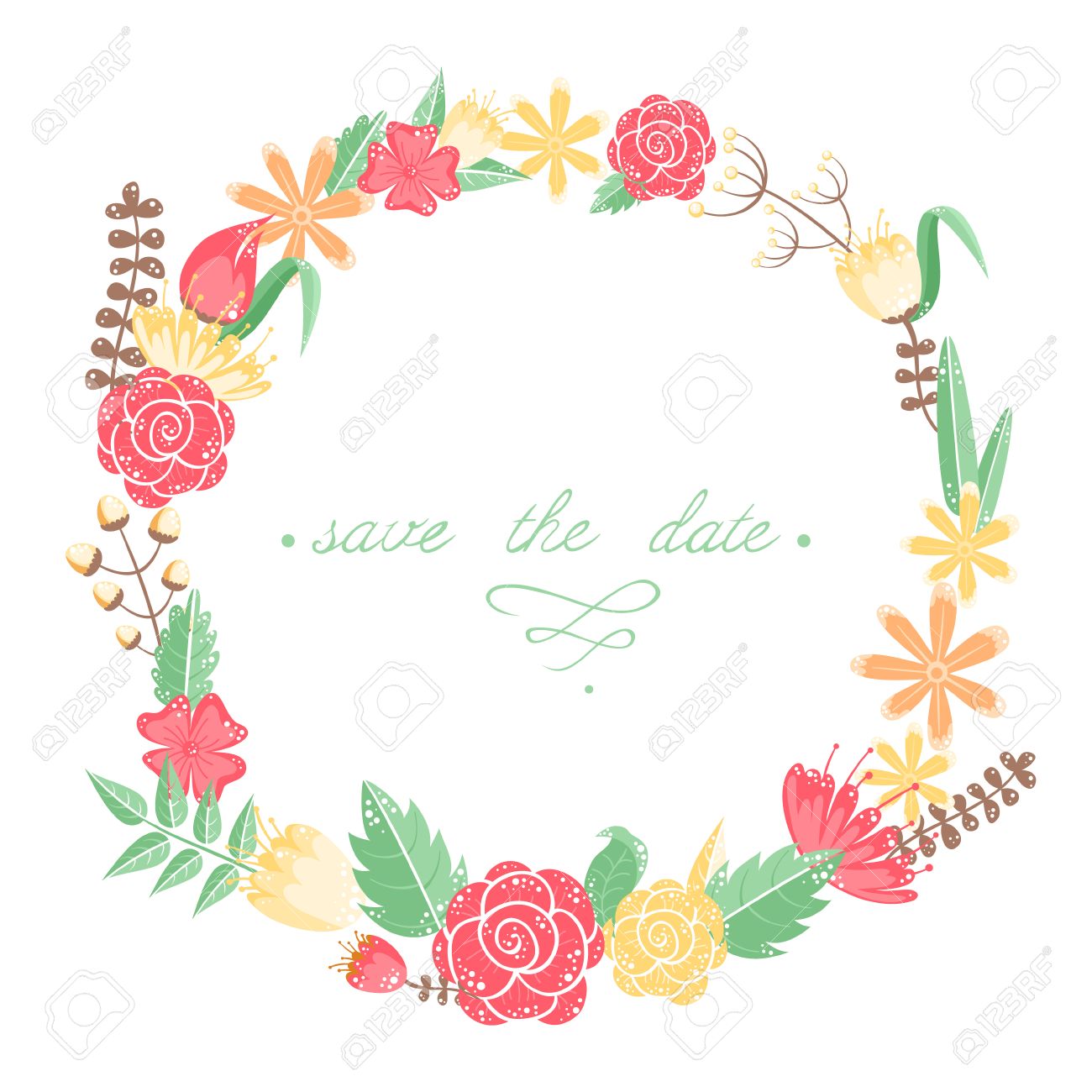 elegant floral congratulation card for wedding and birthday