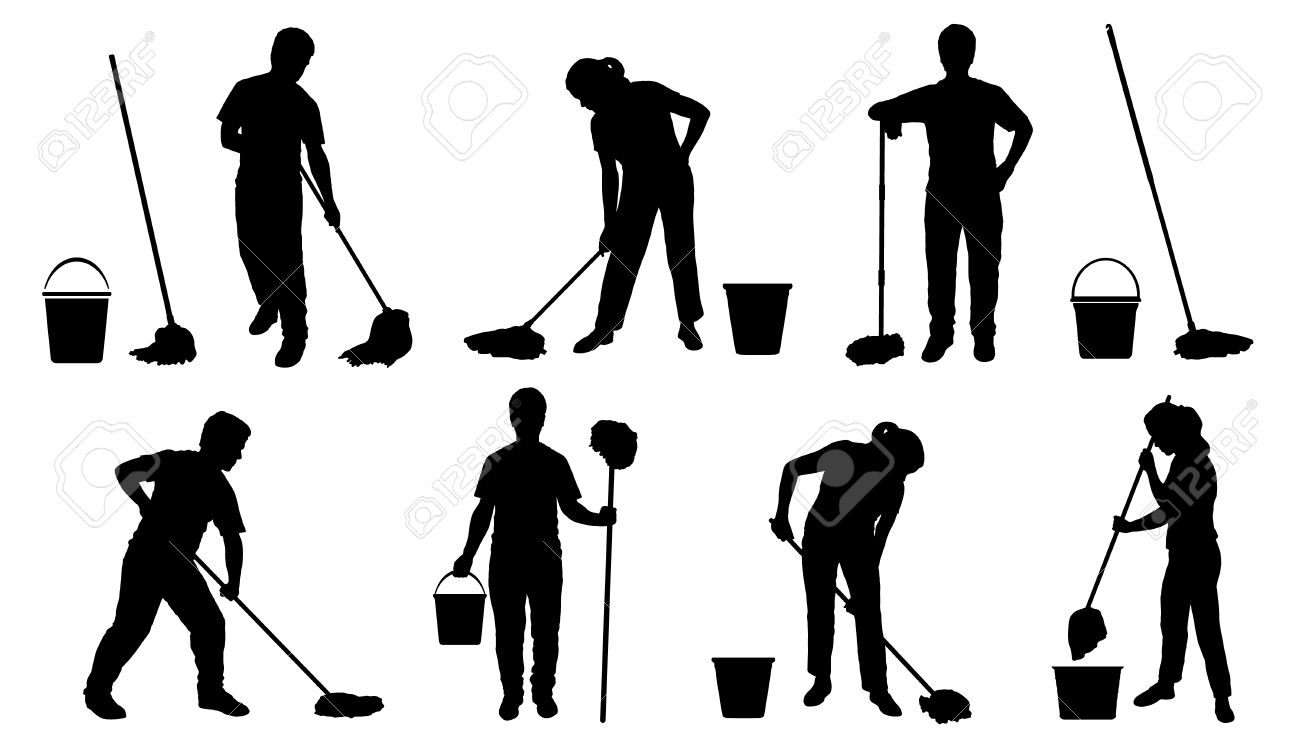 白い背景の上の暴徒のシルエットを持つ人々 のイラスト素材 ベクタ Image