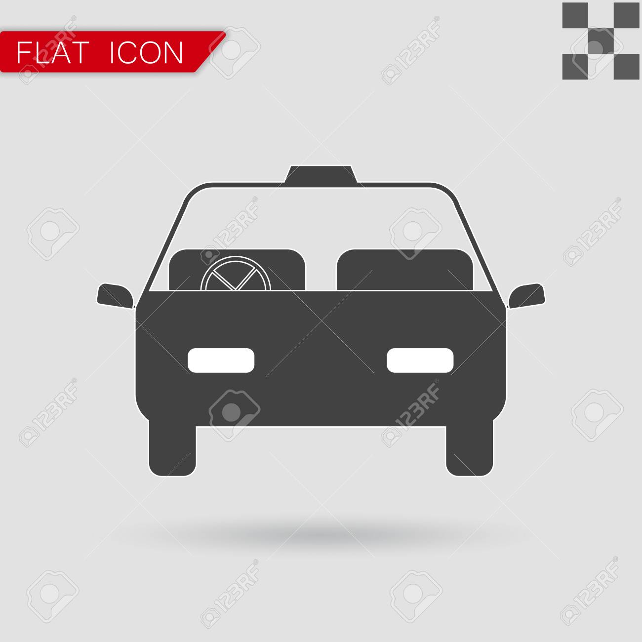 赤いマークが付いた車アイコン ベクトル フラット スタイルのイラスト素材 ベクタ Image 赤いマークが付いた車アイコン ベクトル フラット スタイルのイラスト素材 ベクタ Image
