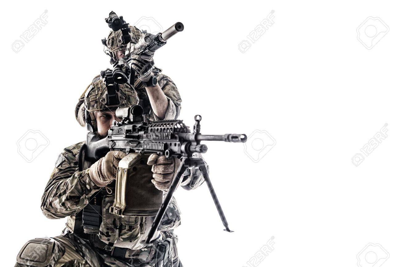 two army rangers in