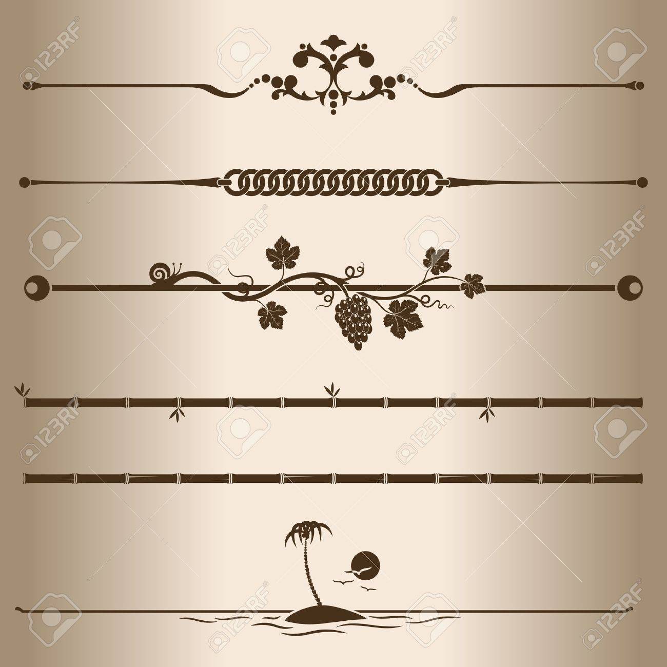Decorative Lines Elements For Design Decorative Line Dividers