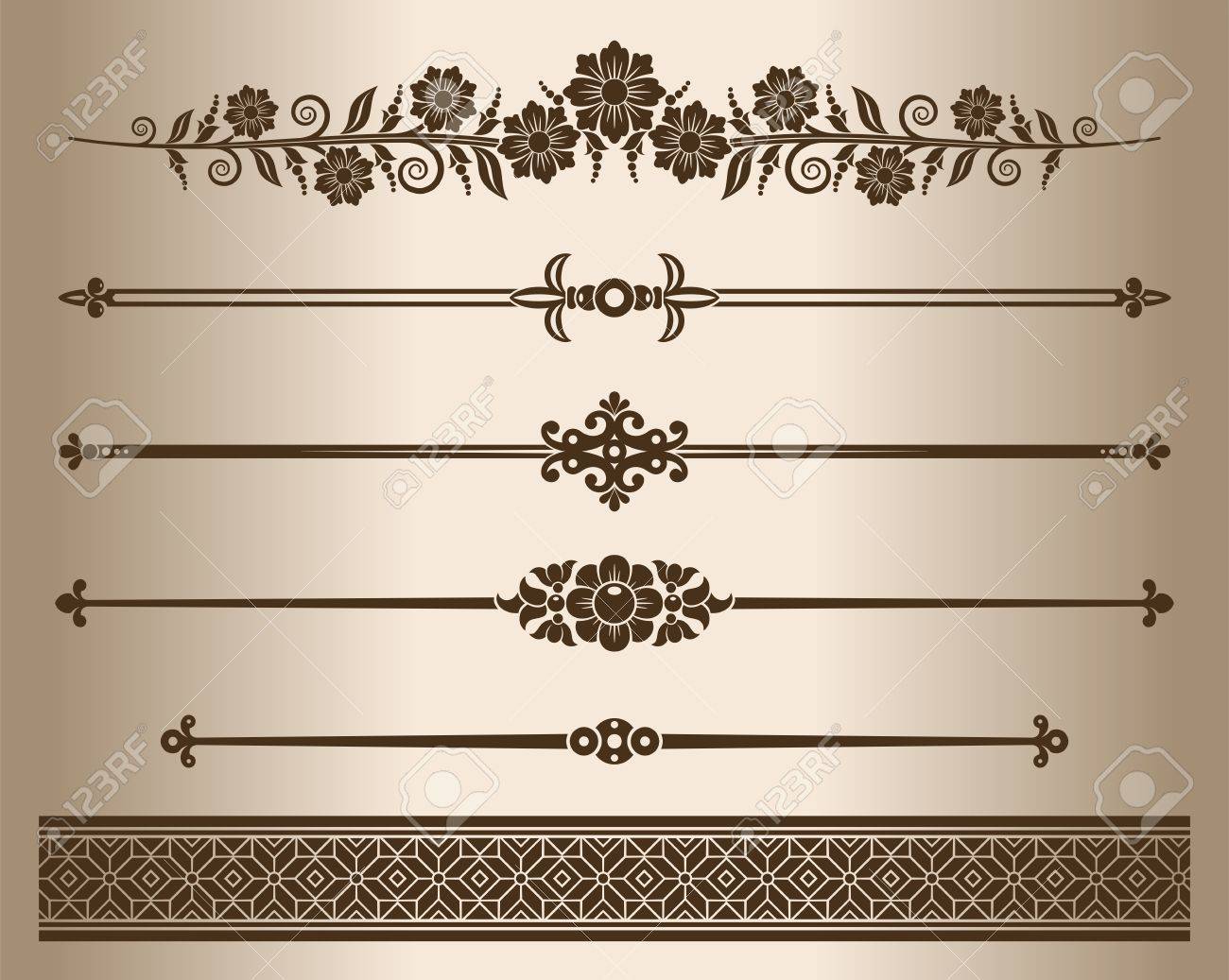 Decorative Lines Design Elements Decorative Line Dividers