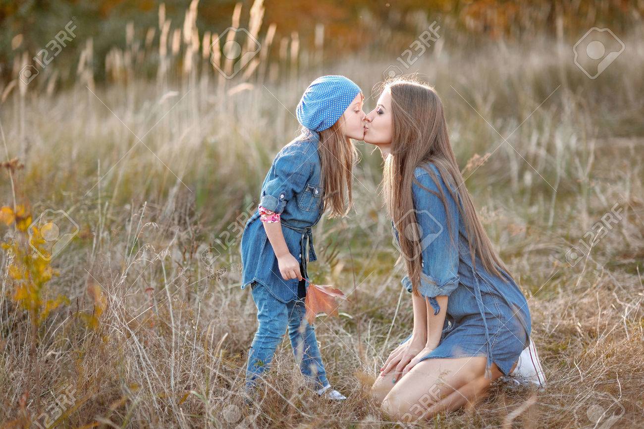 Portrait Of Mother And Daughter In Nature Stock Photo Picture And Royalty Free Image Image 38111577
