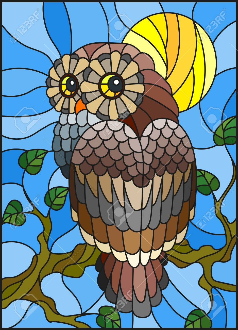 ステンドグラス ウエルカムボード ふくろう 【公式通販】