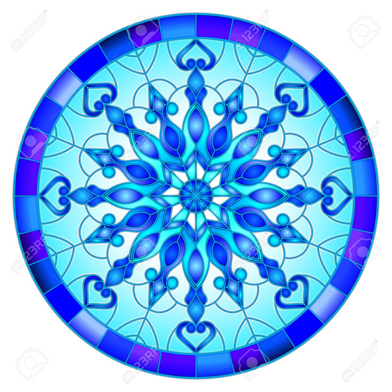 ステンド グラス 風 イラスト