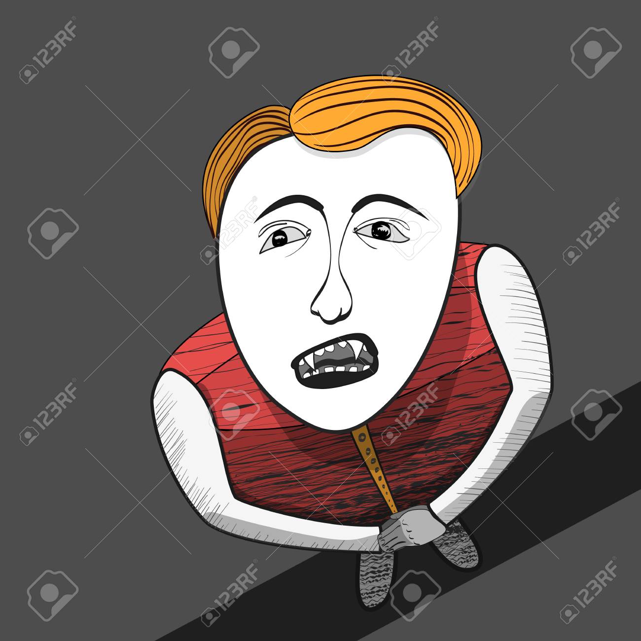 ヴァンパイア ハロウィーン Eps の 10 文字のベクトル イラストのイラスト素材 ベクタ Image