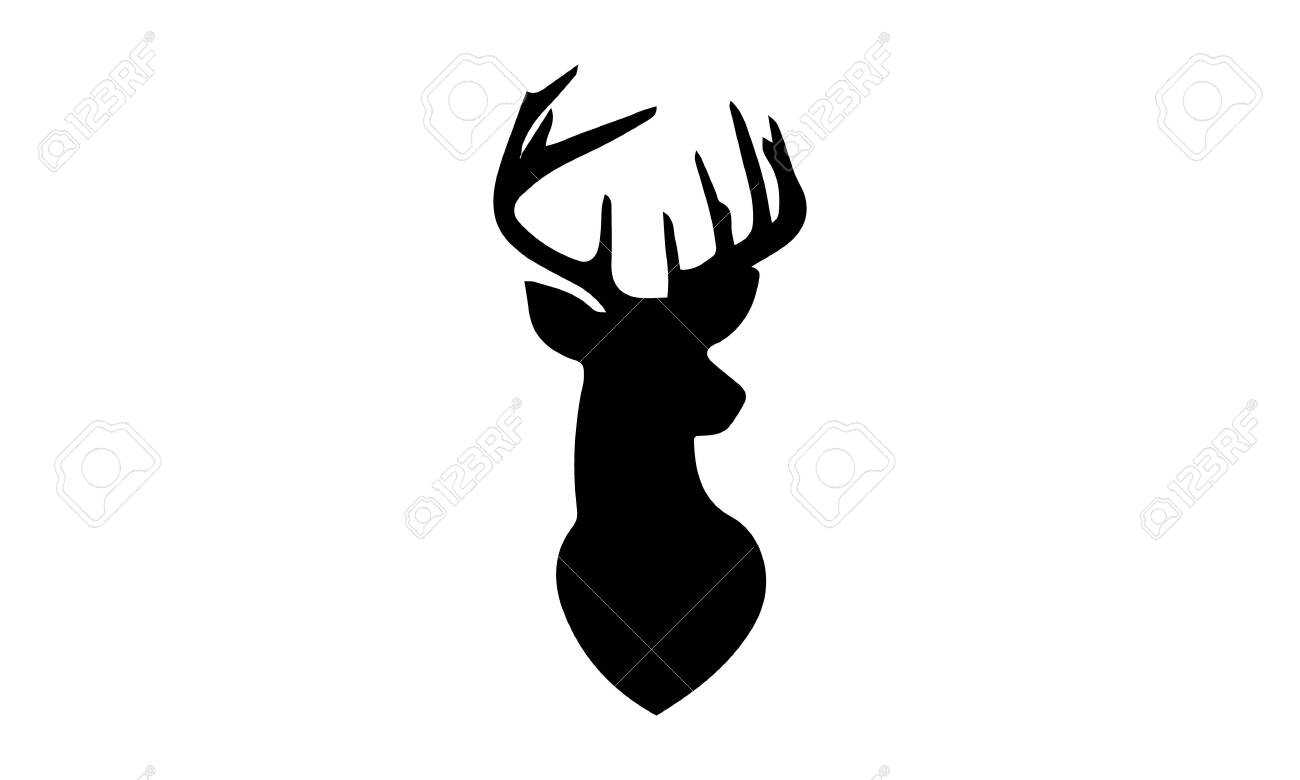 Free Printable Deer Head Silhouette