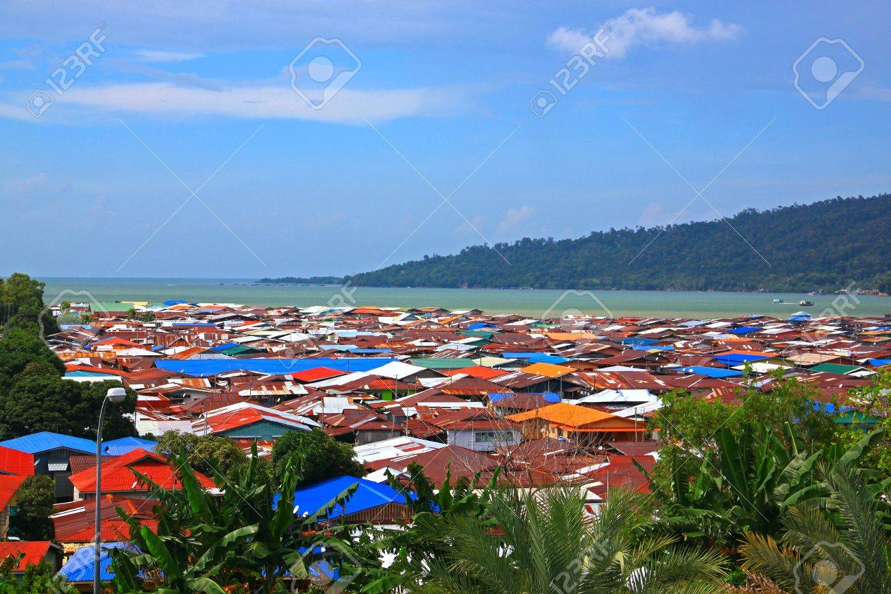 Aerial View Of Sim Sim Water Village Sandakan Sabah Malaysia Stock Photo Picture And Royalty Free Image Image 9512798