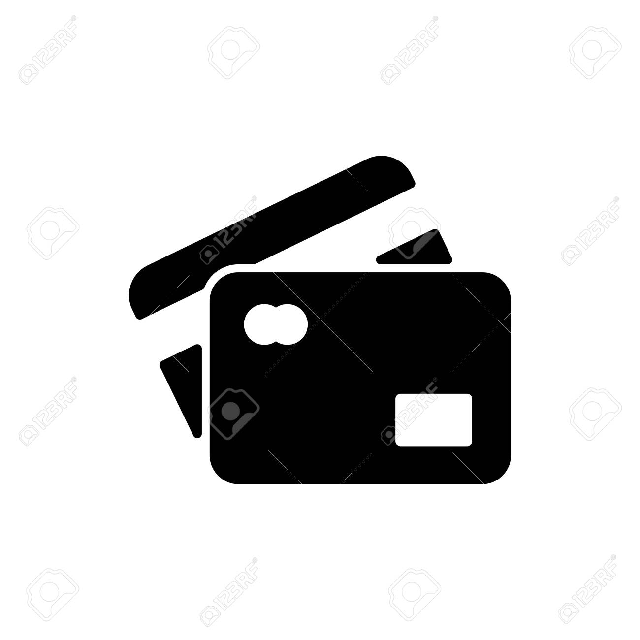 Credit card icon flat vector template design trendy - 147441347 Credit card icon flat vector template design trendy - 147441347
