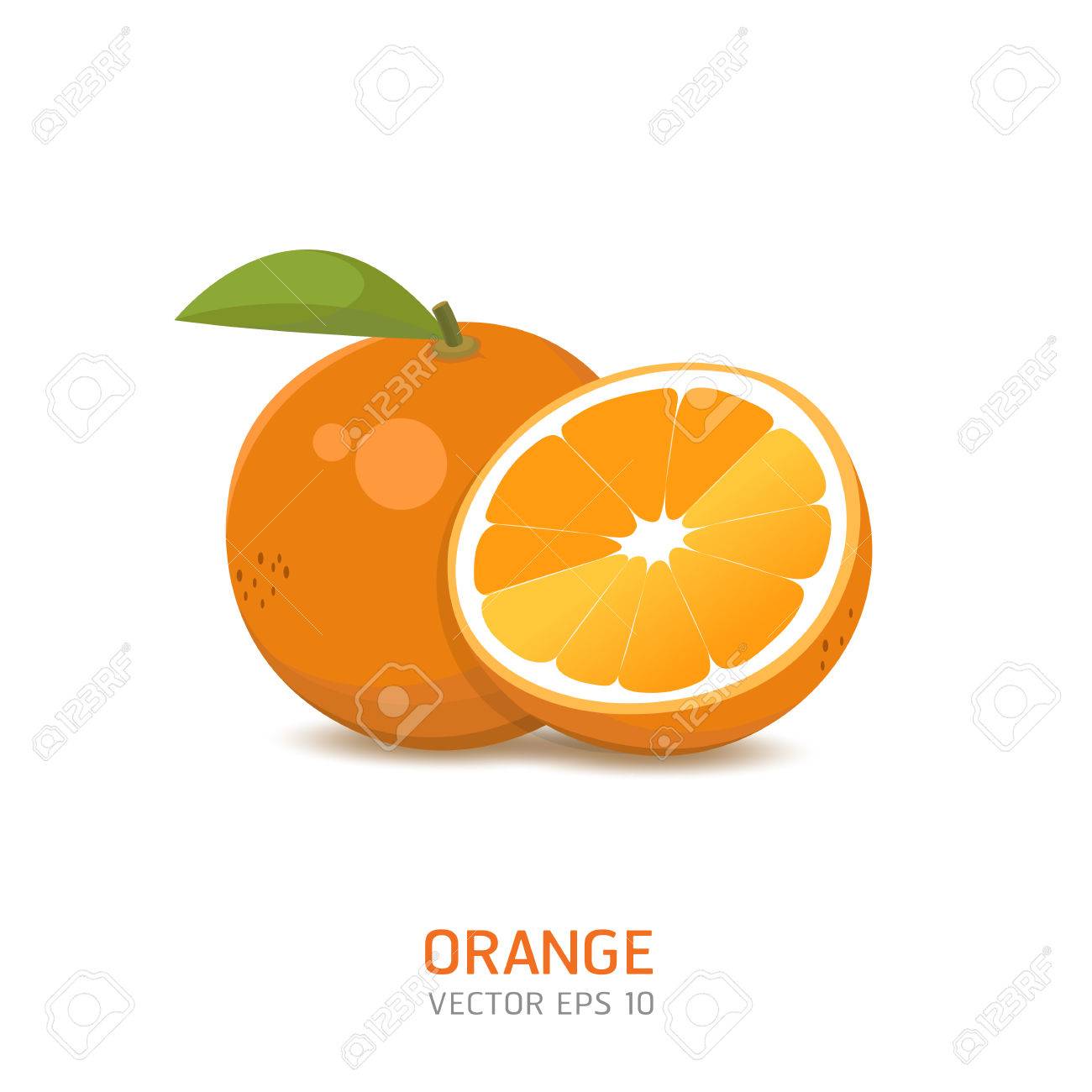 ベクトル オレンジ フルーツ イラスト のイラスト素材 ベクタ Image