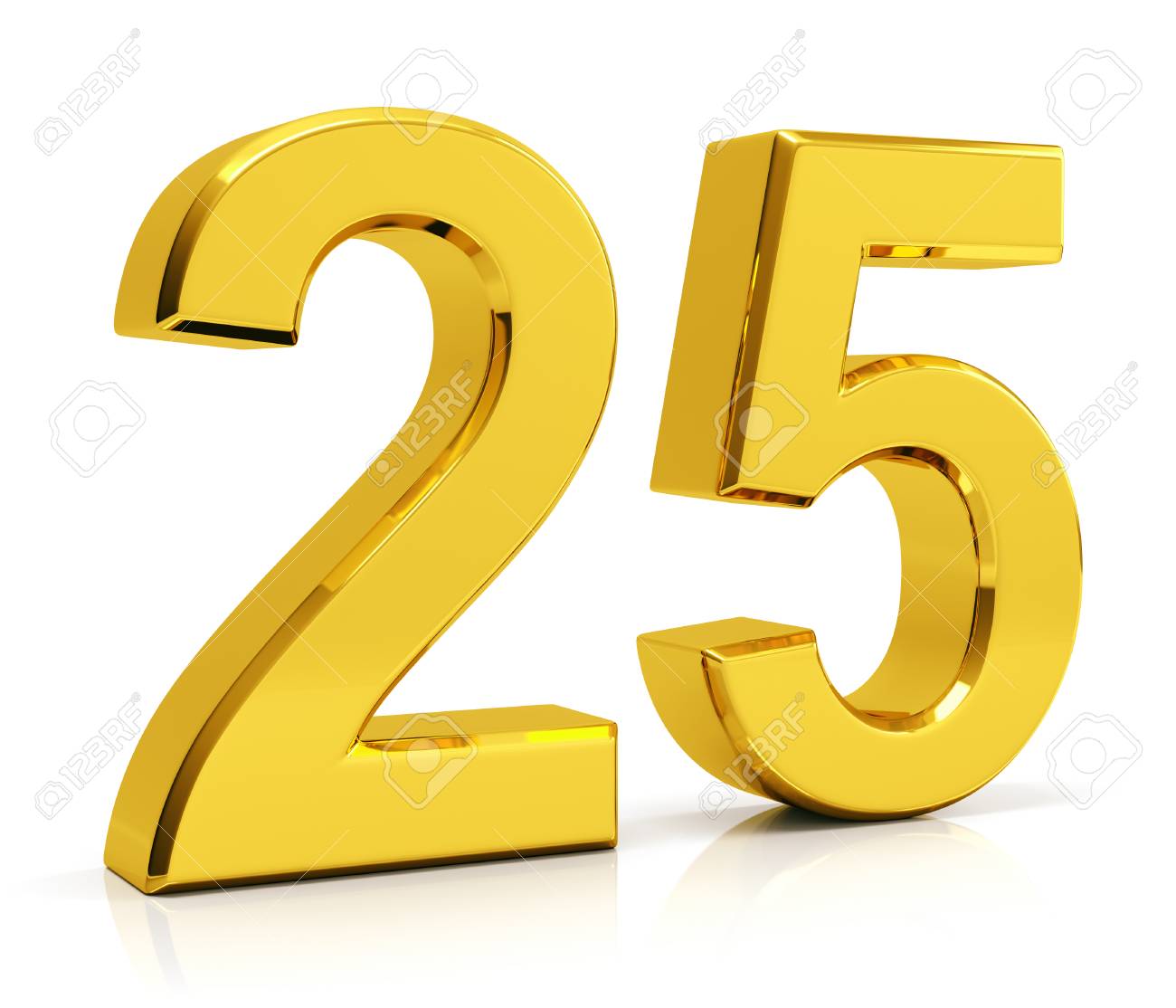 25 Charming Collections Number 25 for 25th Birthday or Anniversary