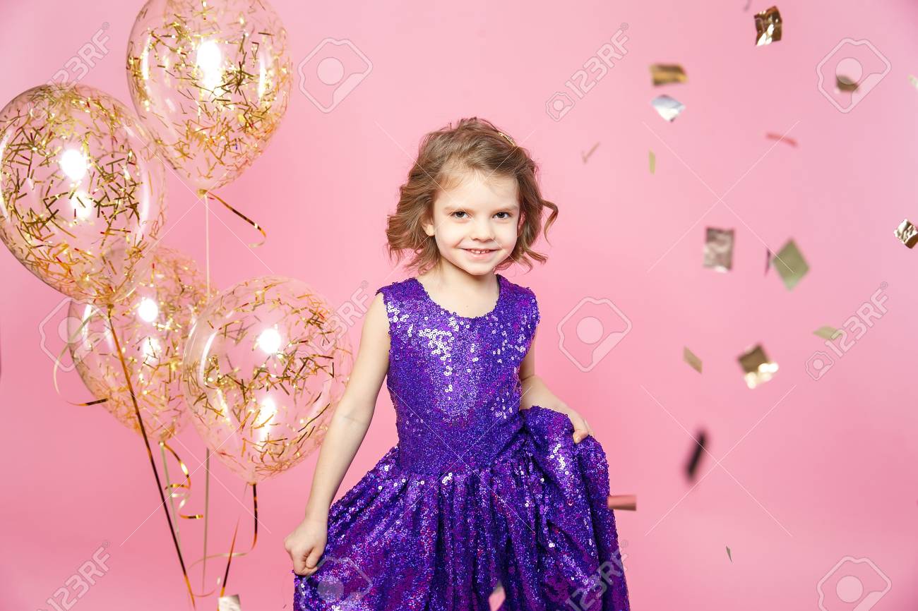 robe violette enfant