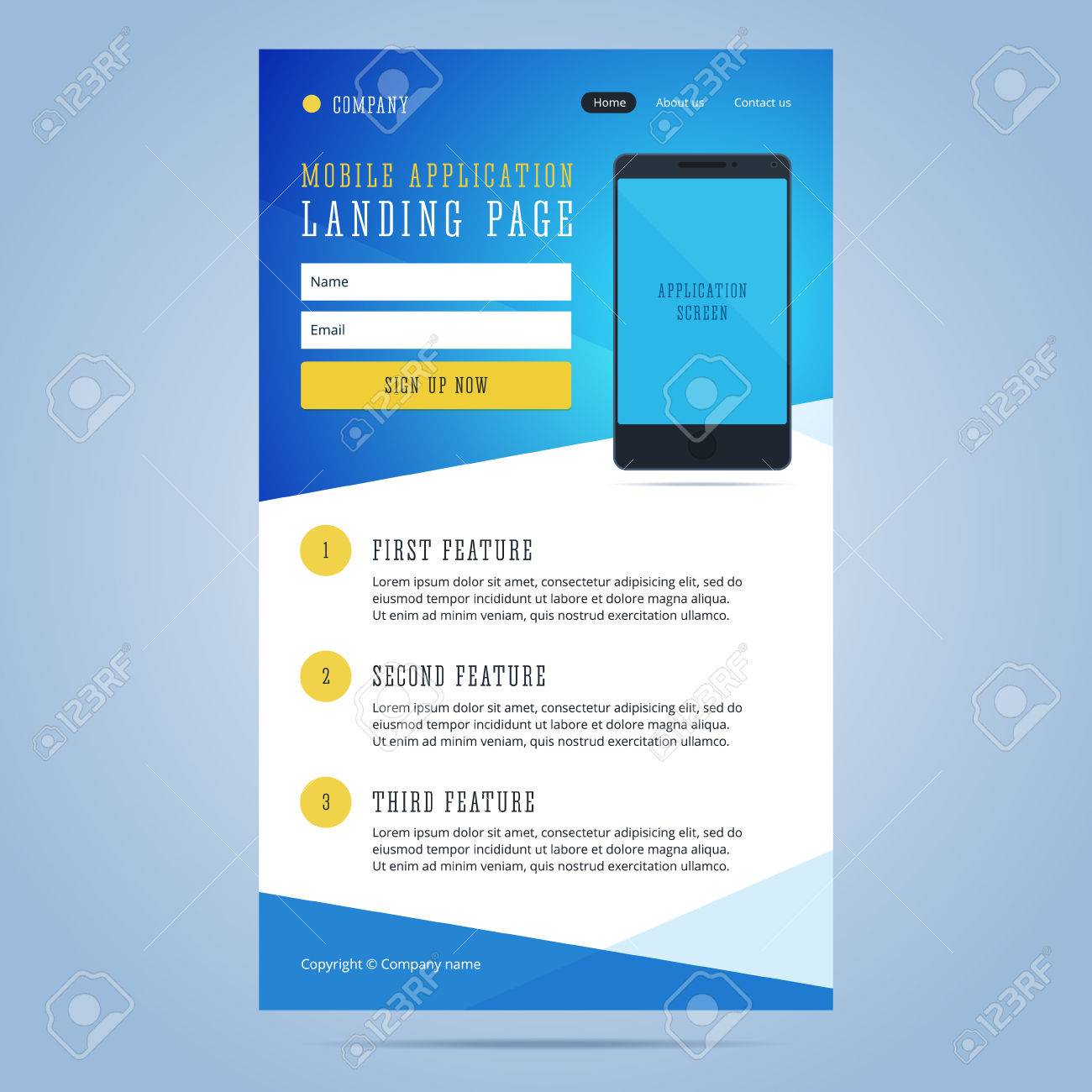 landing page for mobile application promotion newsletter email email promotion template