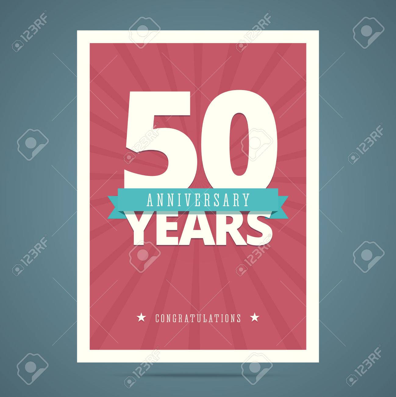 Carte D Anniversaire De 50 Ans Modele D Affiche Clip Art Libres De Droits Vecteurs Et Illustration Image