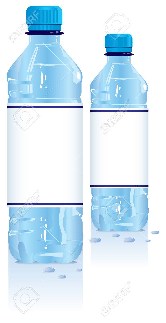 plastic water bottles with