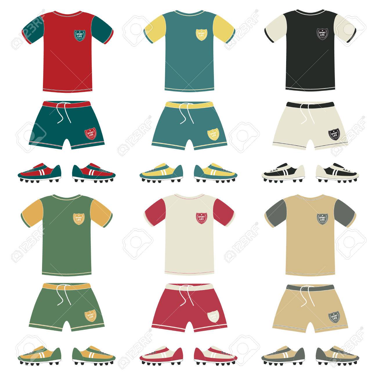 Football Uniform Different Color Vector Illustration Royalty Free Cliparts Vectors And Stock Illustration Image Football Uniform Different Color Vector Illustration Royalty Free Cliparts Vectors And Stock Illustration Image